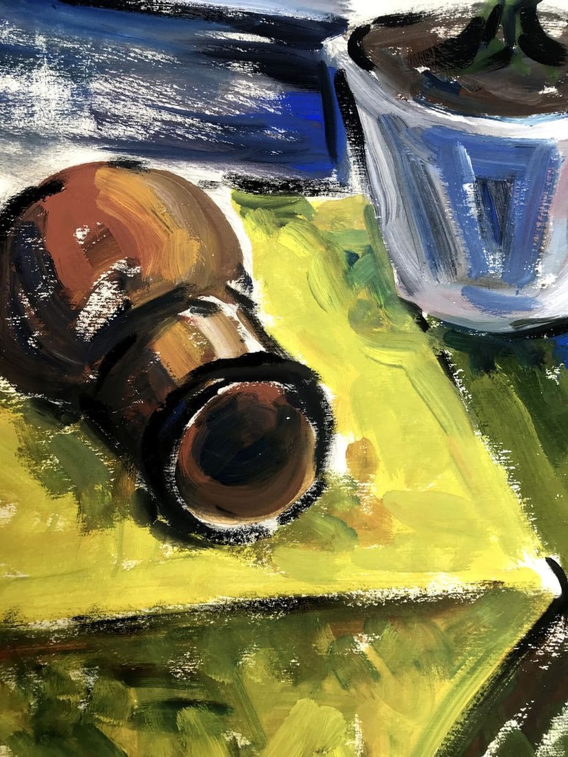 Gouache painting A houseplant Unknown artist - 10