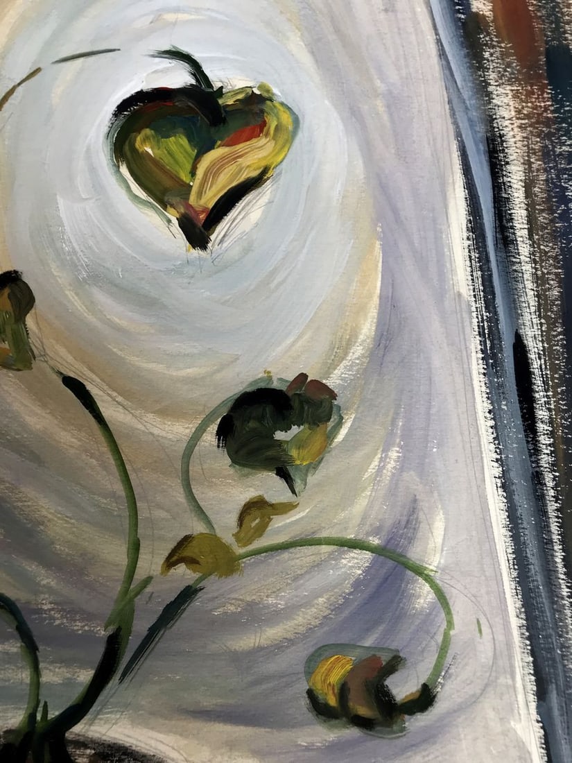 Gouache painting A houseplant Unknown artist - 5