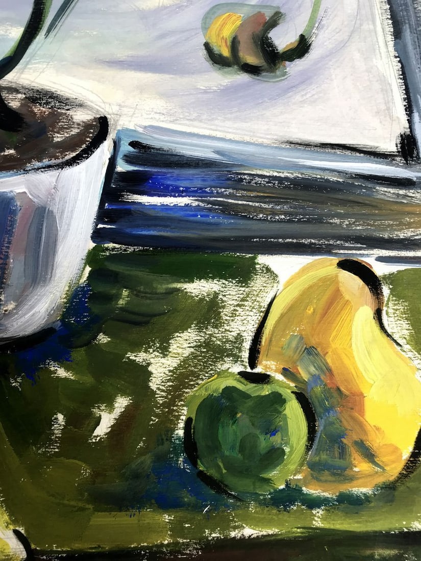 Gouache painting A houseplant Unknown artist - 9