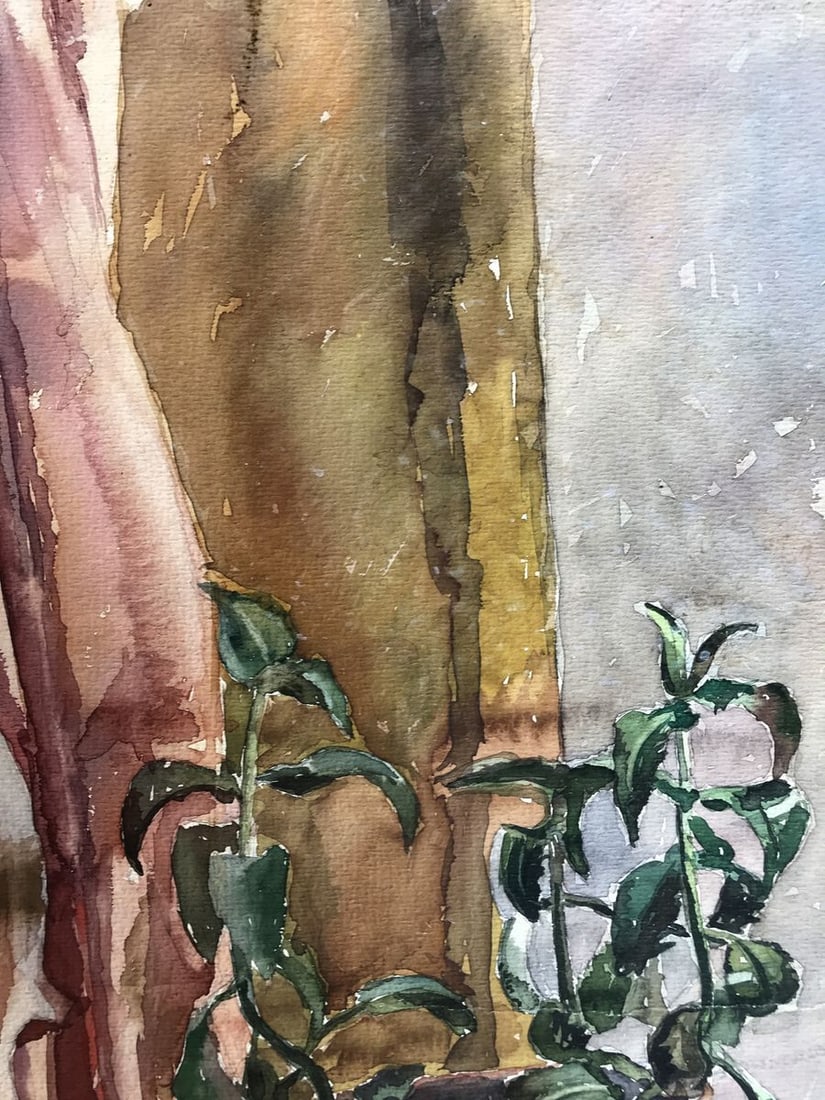Watercolor painting Musical violin Unknown artist - 5