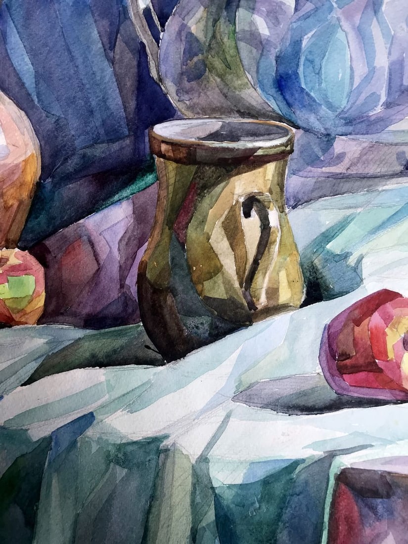 Watercolor painting Tea Party Unknown artist - 7