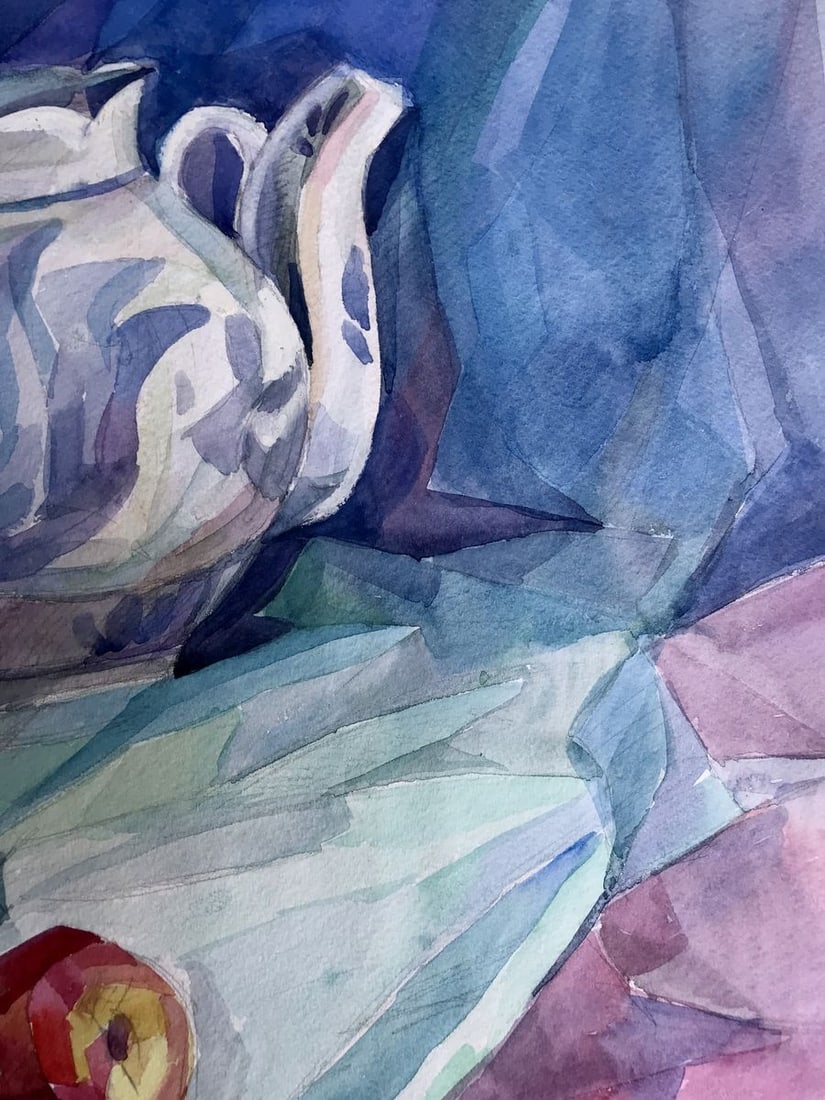 Watercolor painting Tea Party Unknown artist - 9