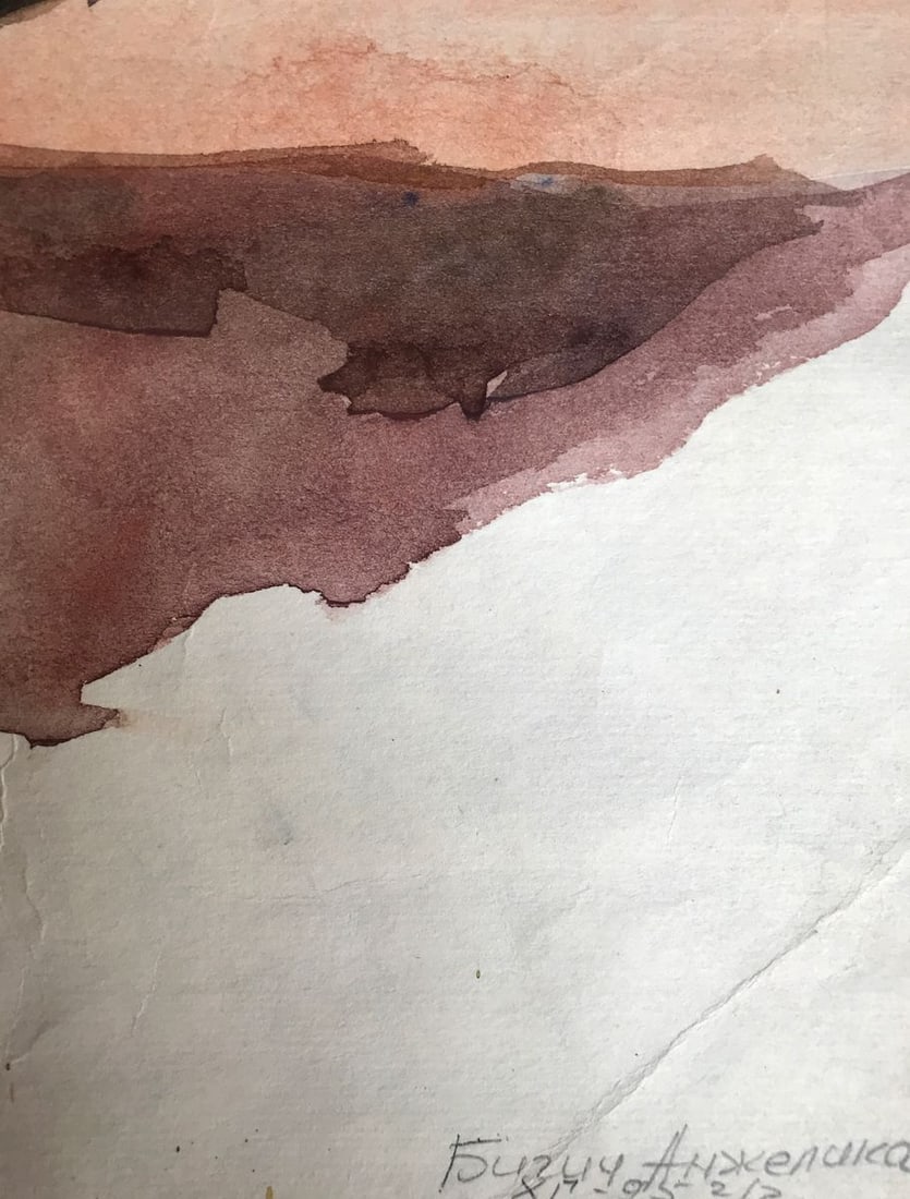 Watercolor painting Kettle on the table Unknown artist - 10