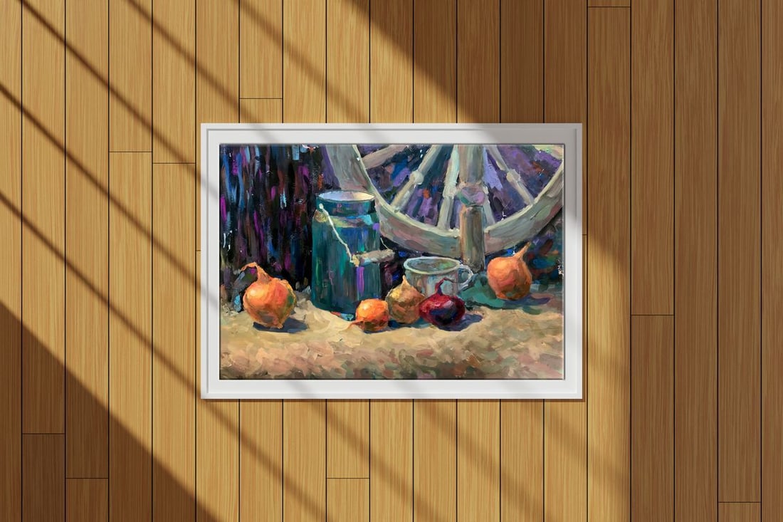Gouache painting Rustic still life Unknown artist - 2