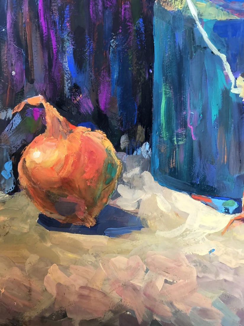Gouache painting Rustic still life Unknown artist - 5