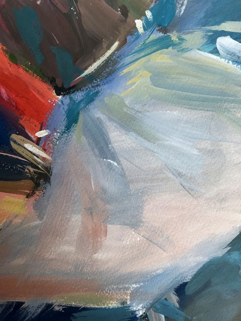 Gouache painting Set the table Unknown artist - 9