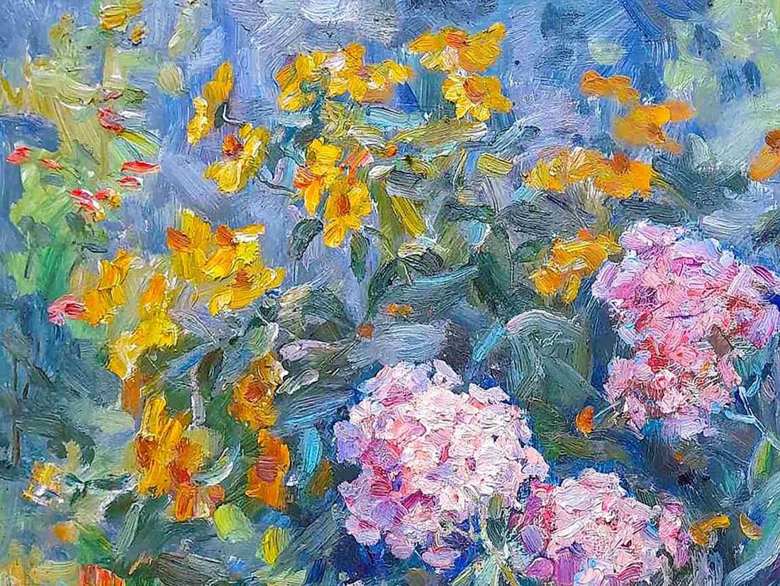 Oi painting Lilac in the garden Kovalenko Ivan Mikhailovich - 2