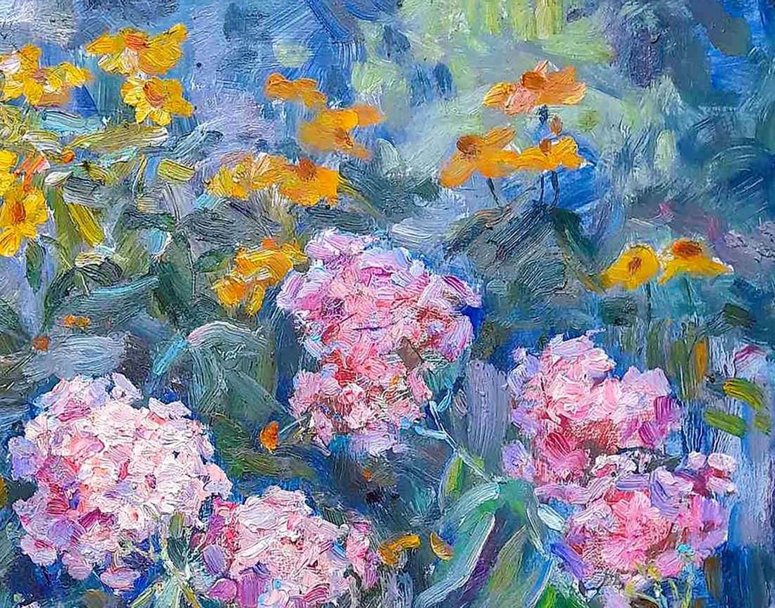 Oi painting Lilac in the garden Kovalenko Ivan Mikhailovich - 3