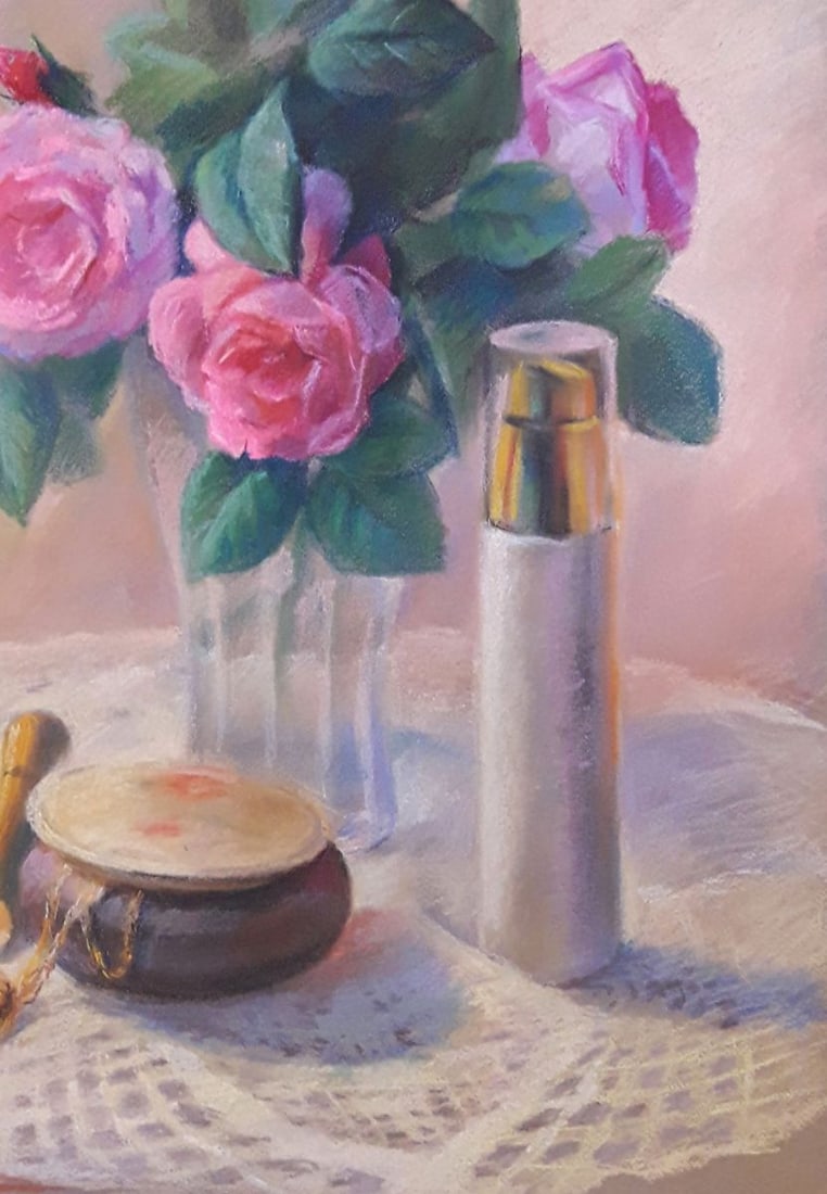 Pastel painting Tea roses Serdyuk Boris Petrovich - 3