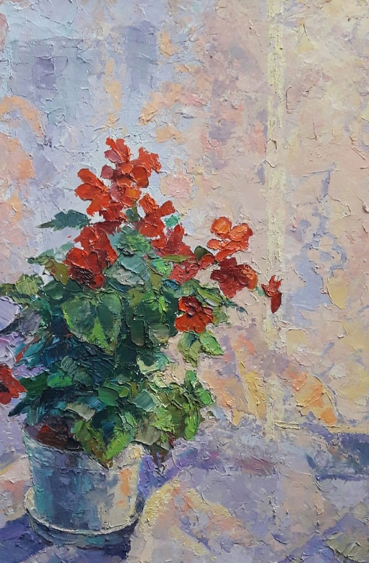 Oil painting Begonia Serdyuk Boris Petrovich - 6