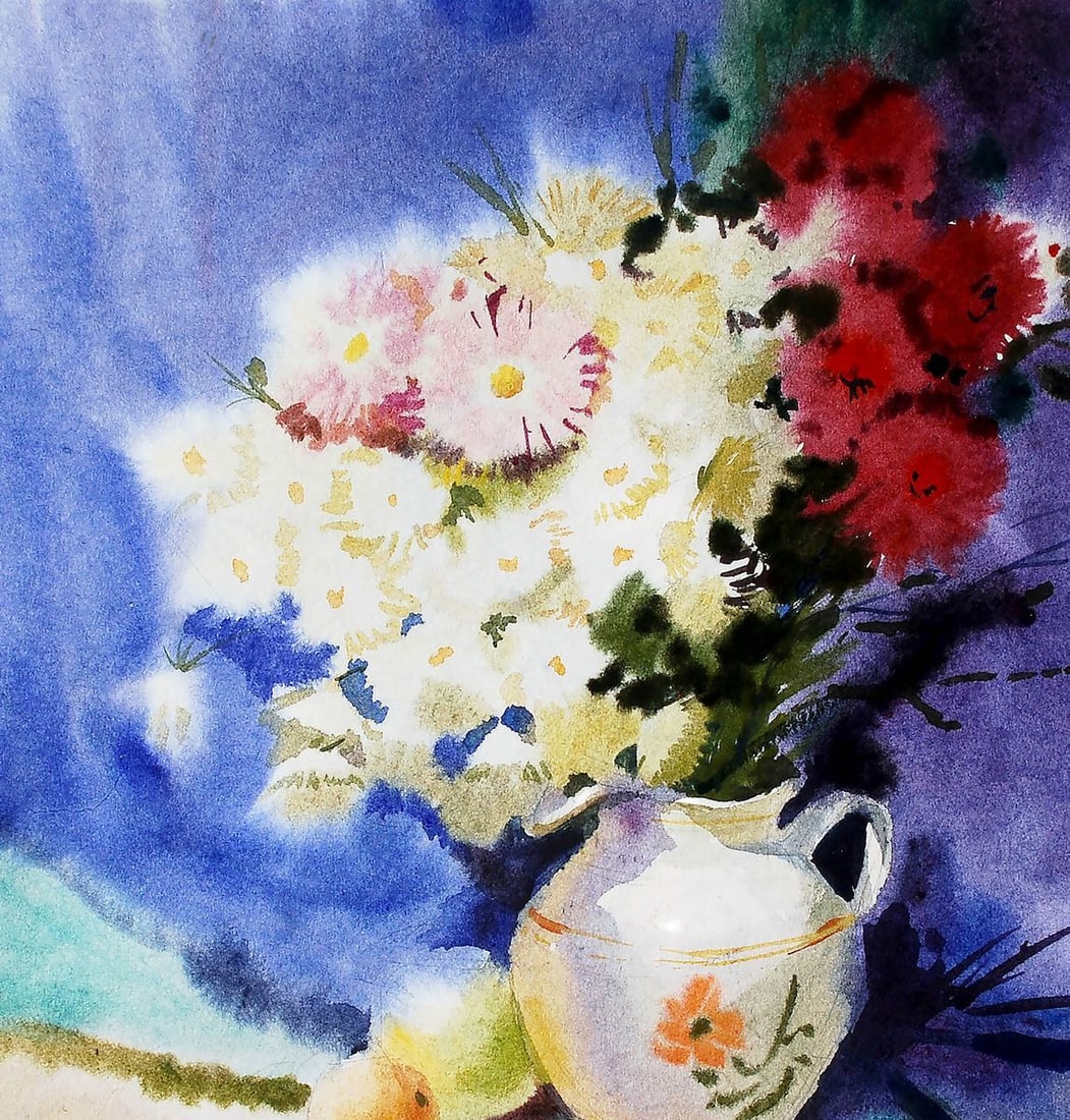 Watercolor painting Still life Egor Ktpatunov - 2