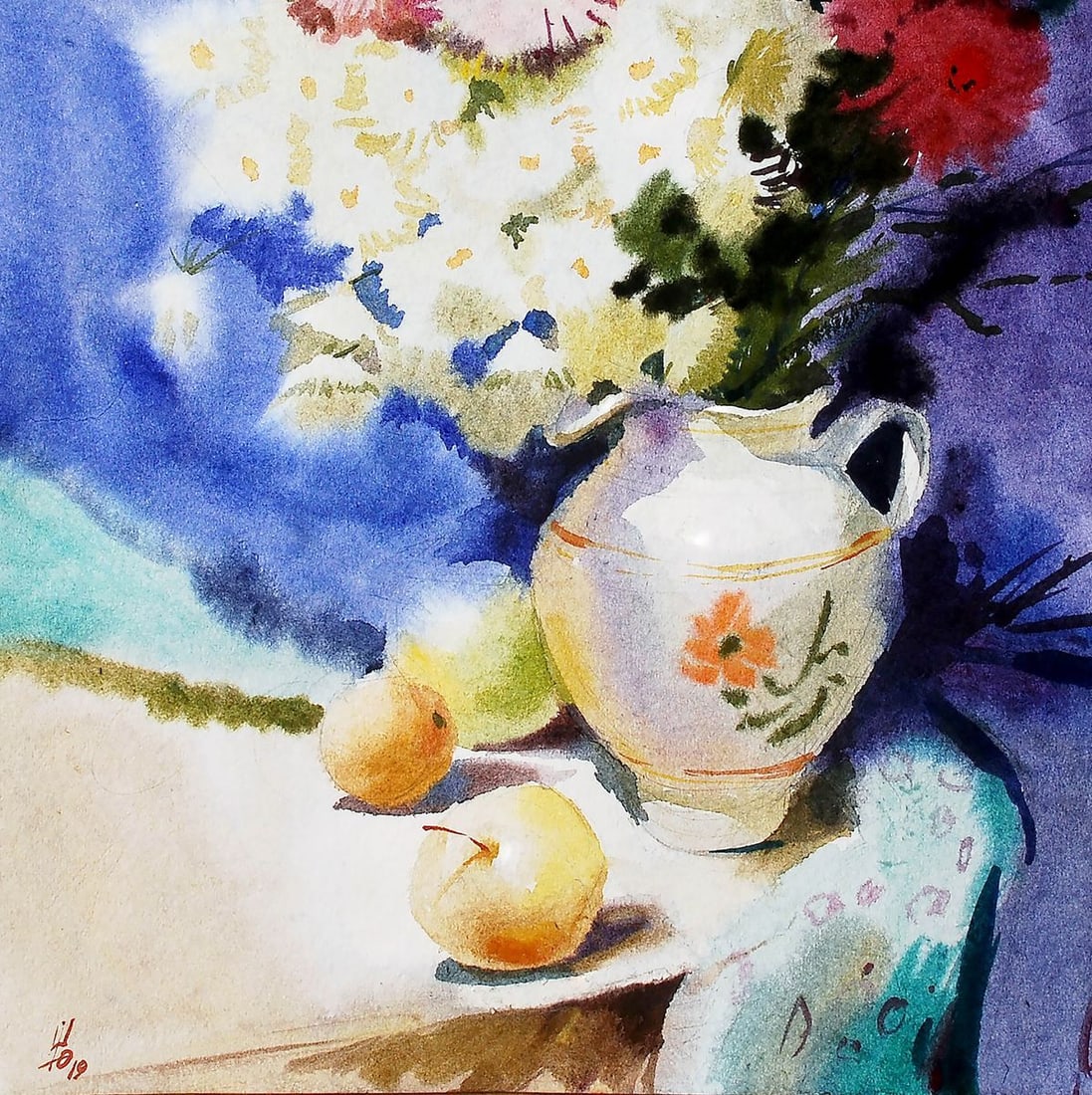 Watercolor painting Still life Egor Ktpatunov - 3