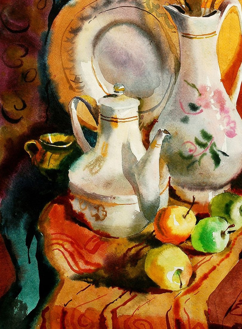 Watercolor painting Still life Egor Ktpatunov - 4