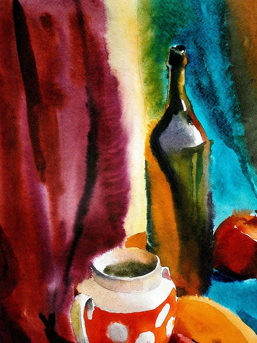 Watercolor painting Still life Egor Ktpatunov - 2