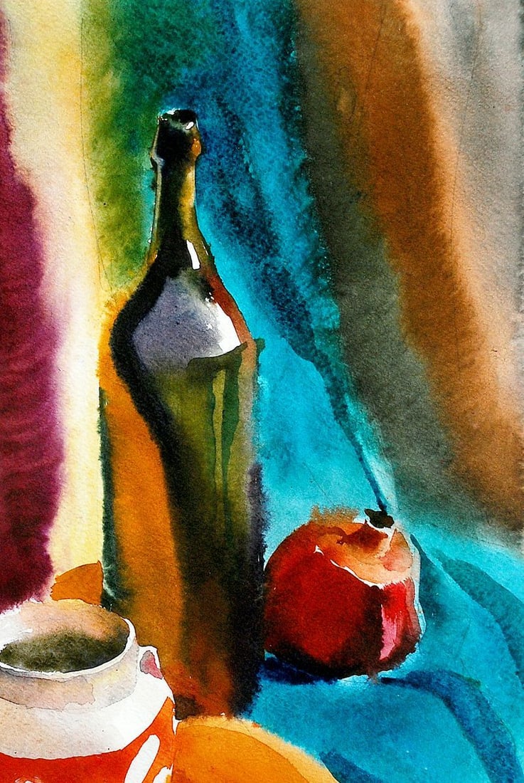 Watercolor painting Still life Egor Ktpatunov - 3