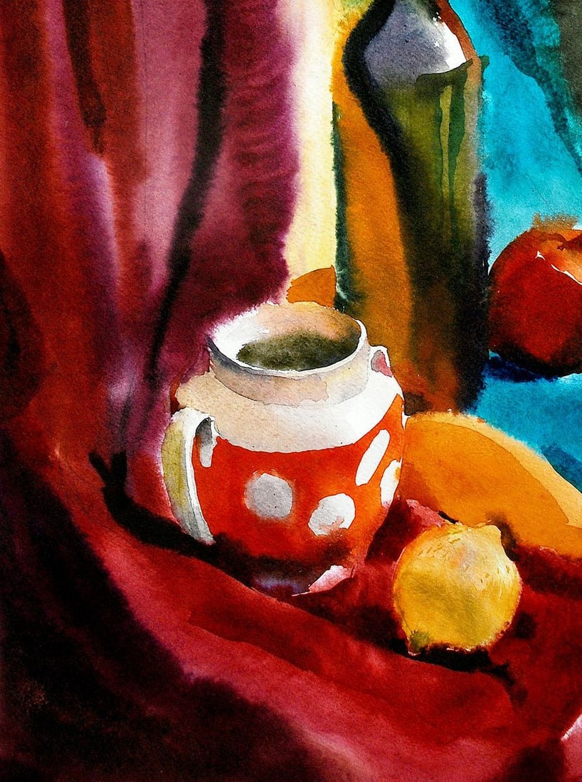 Watercolor painting Still life Egor Ktpatunov - 4