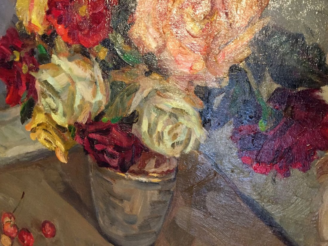 Oil painting Roses Kolomoitsev Petr Mikhailovich - 3