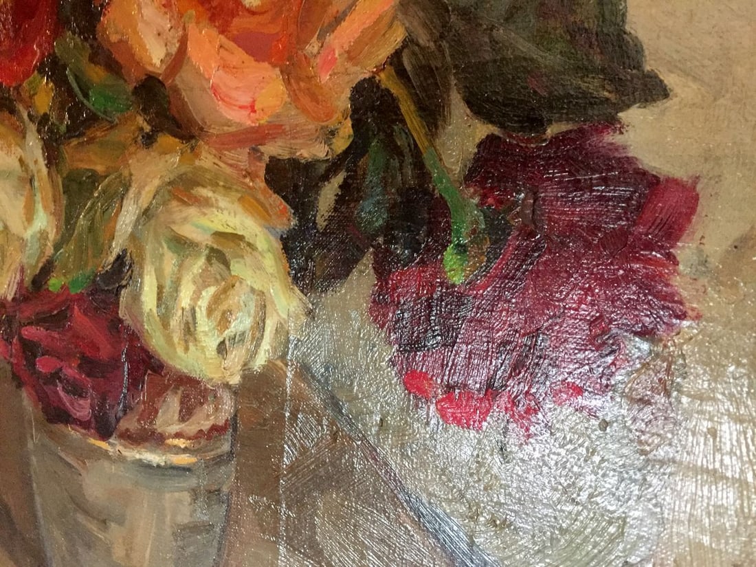 Oil painting Roses Kolomoitsev Petr Mikhailovich - 8