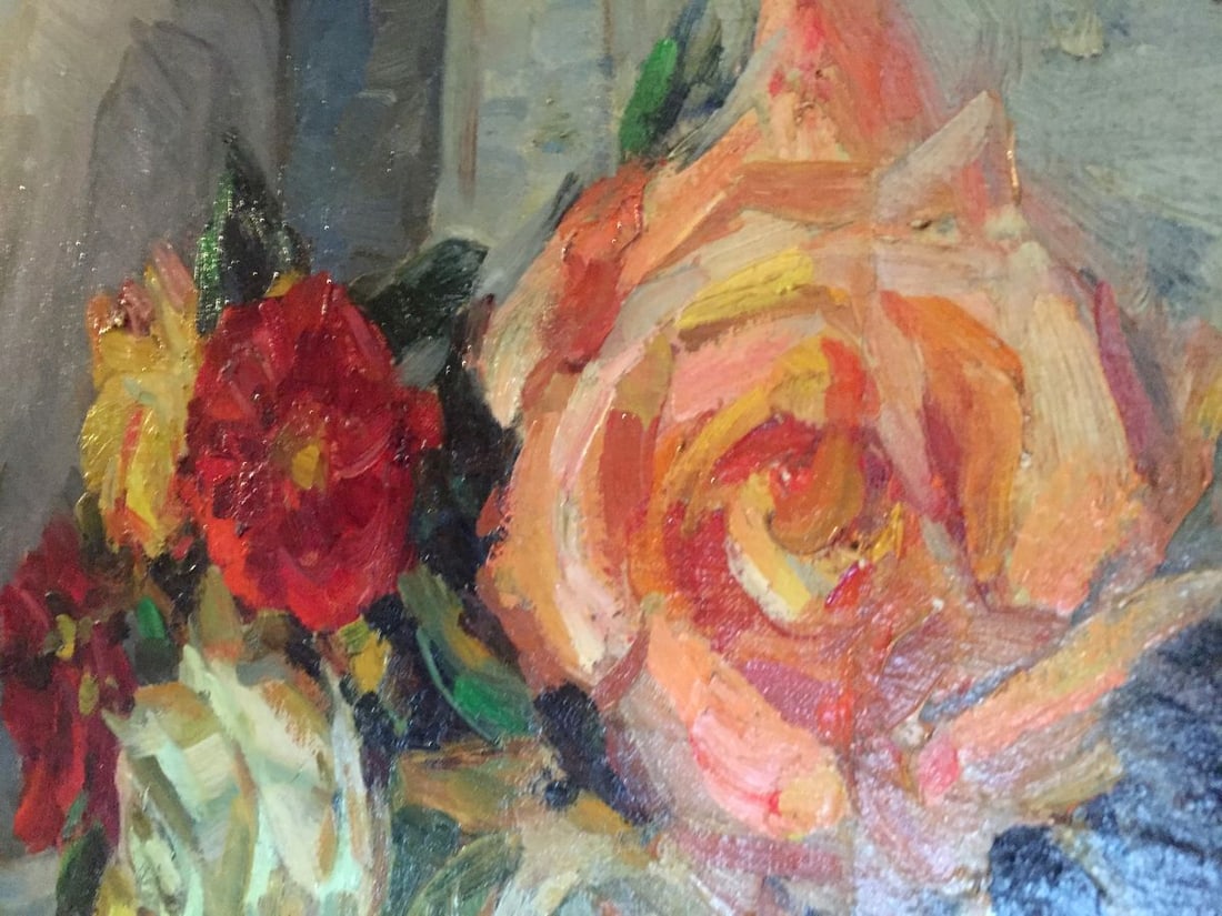 Oil painting Roses Kolomoitsev Petr Mikhailovich - 9