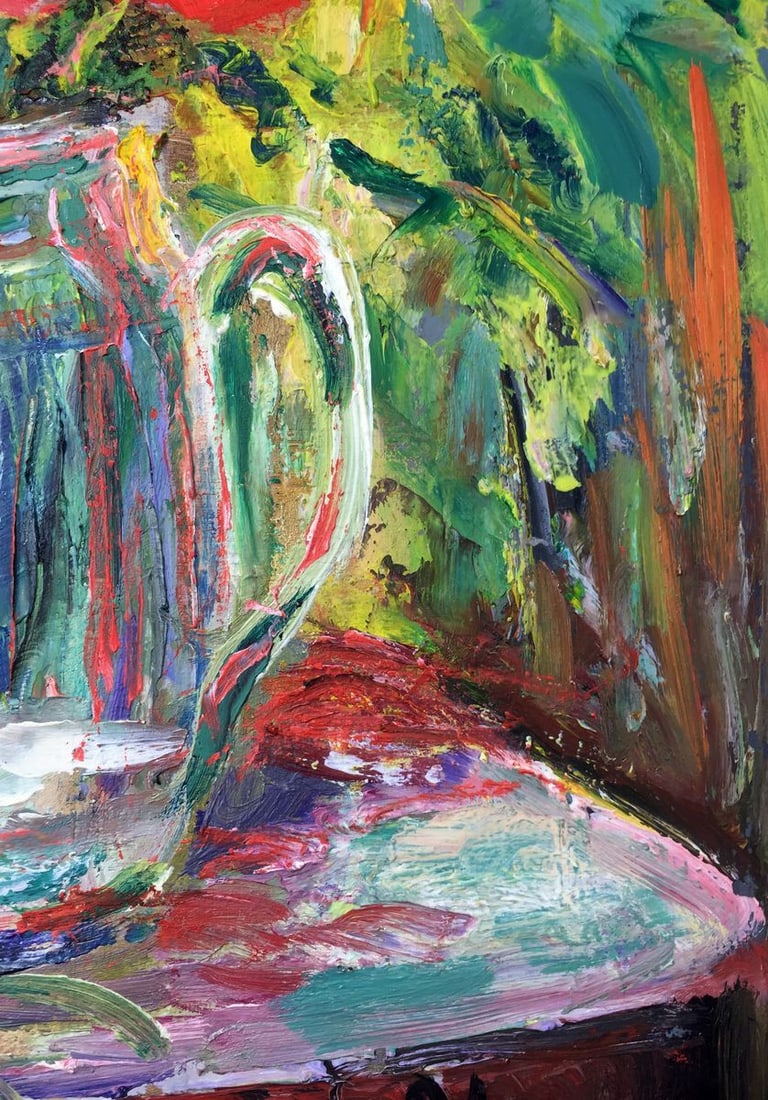 Oil painting Still life original painter picture - 10