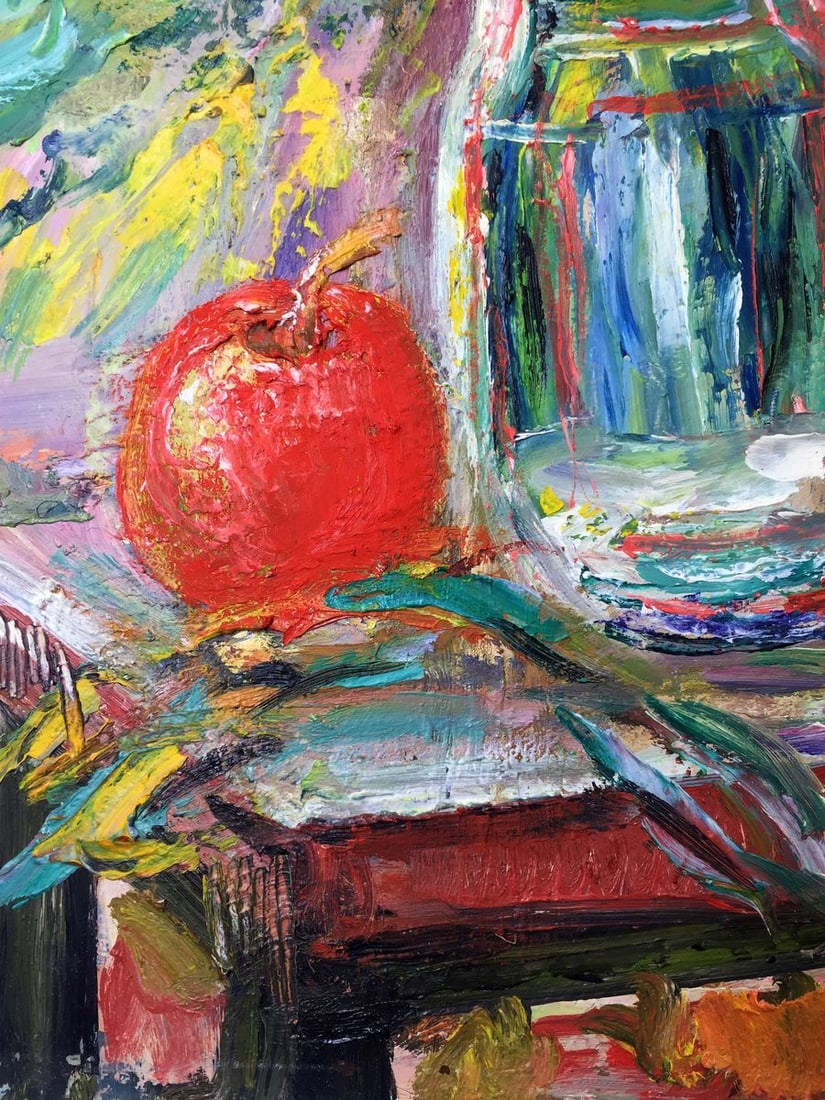 Oil painting Still life original painter picture - 11