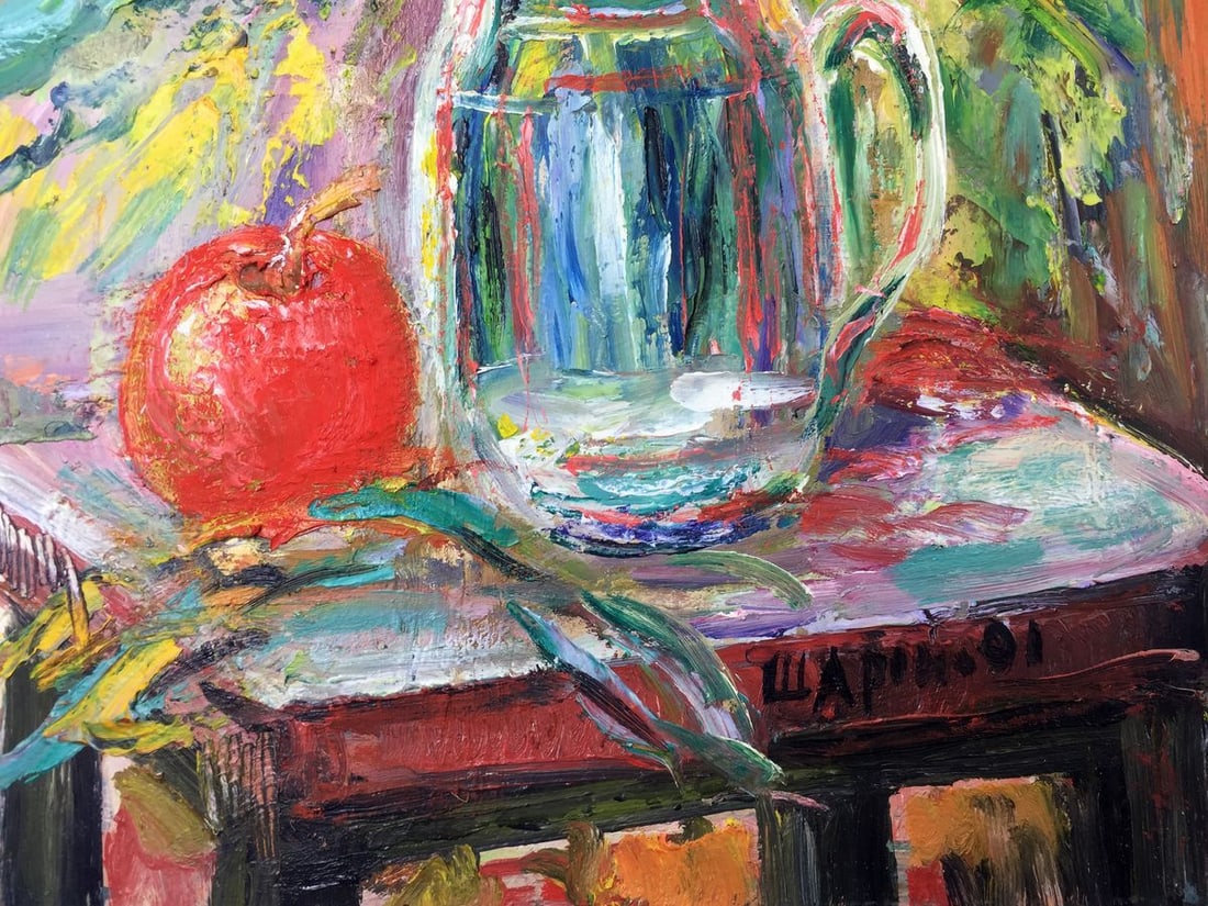 Oil painting Still life original painter picture - 2