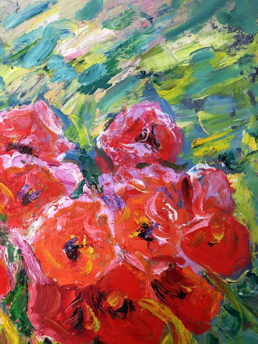 Oil painting Still life original painter picture - 5