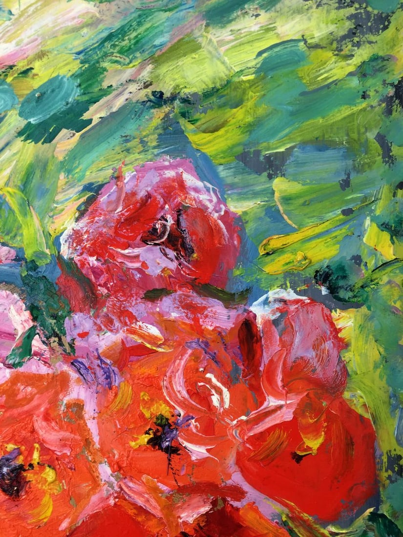 Oil painting Still life original painter picture - 8