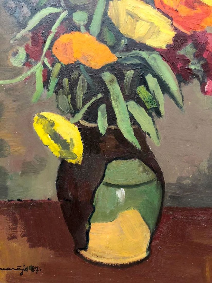 Oil painting Flowers Olgert Jaunarais - 3
