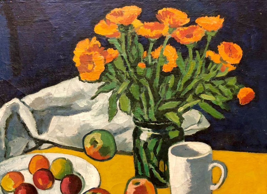 Oil painting Still Life with Flowers Olgert Jaunarais - 2