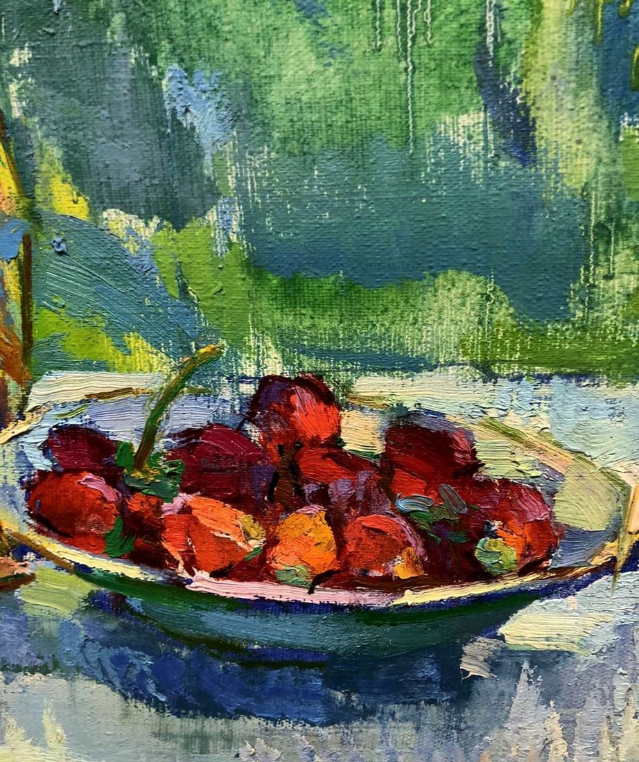 Oil painting Still life with strawberries Chehodar Vasyl - 3