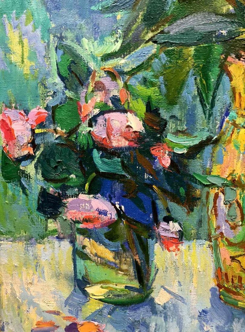 Oil painting Still life with strawberries Chehodar Vasyl - 5