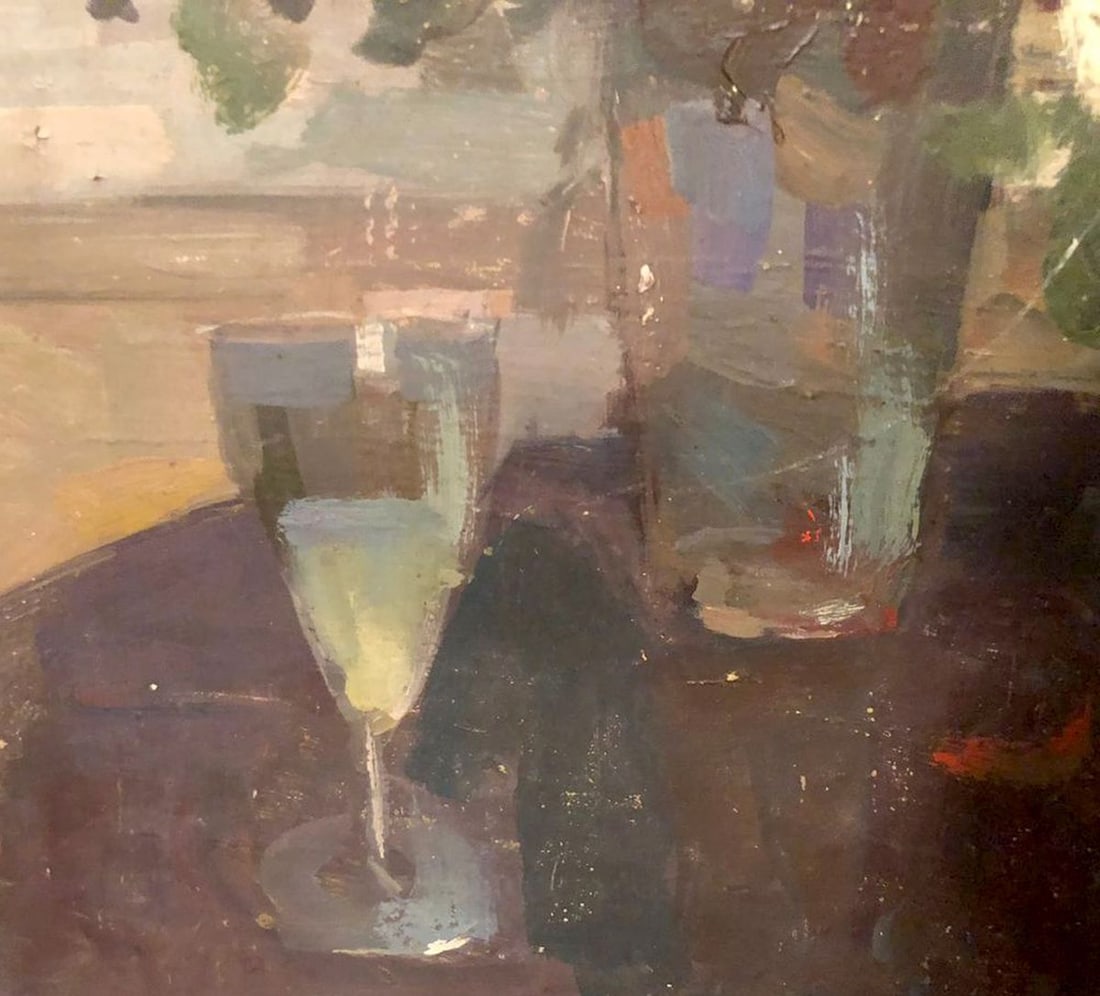 Oil painting Roses on the table - 4