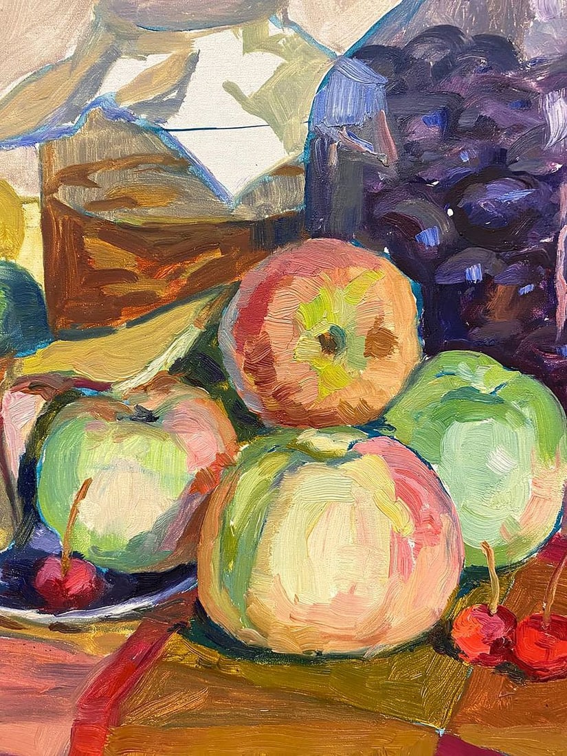 Oil painting Apples Unknown artist - 2
