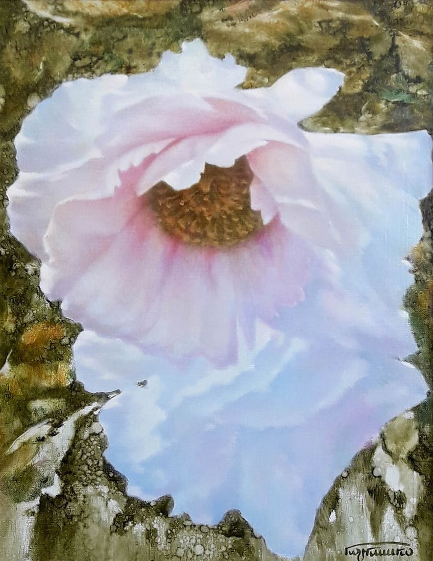 Oil painting Tree peony Korkishko Vasily - 2