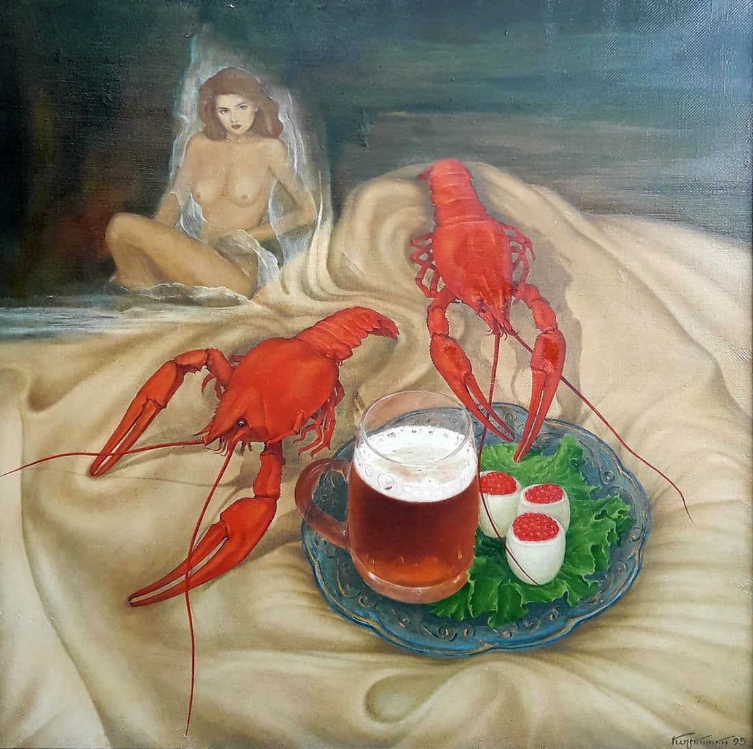 Oil painting Crayfish Korkishko Vasily - 2