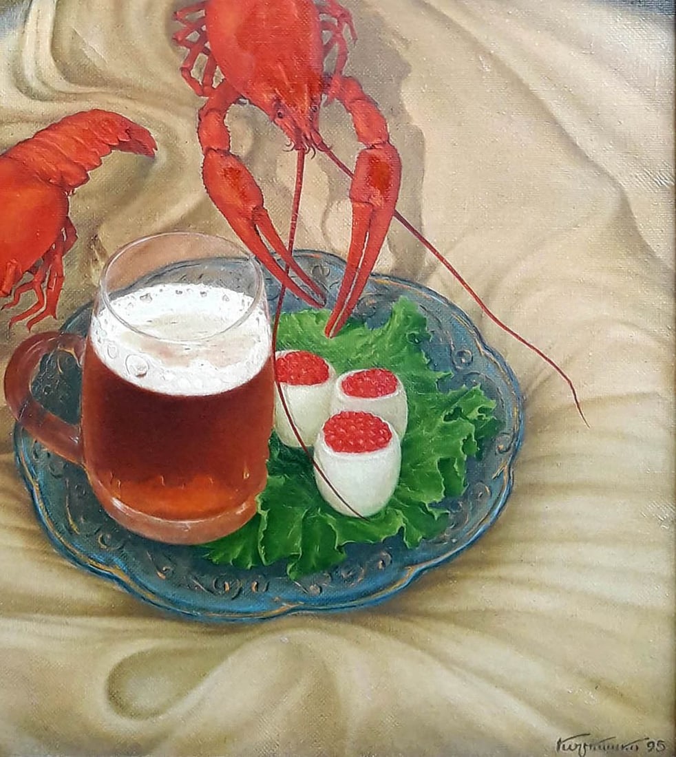 Oil painting Crayfish Korkishko Vasily - 6