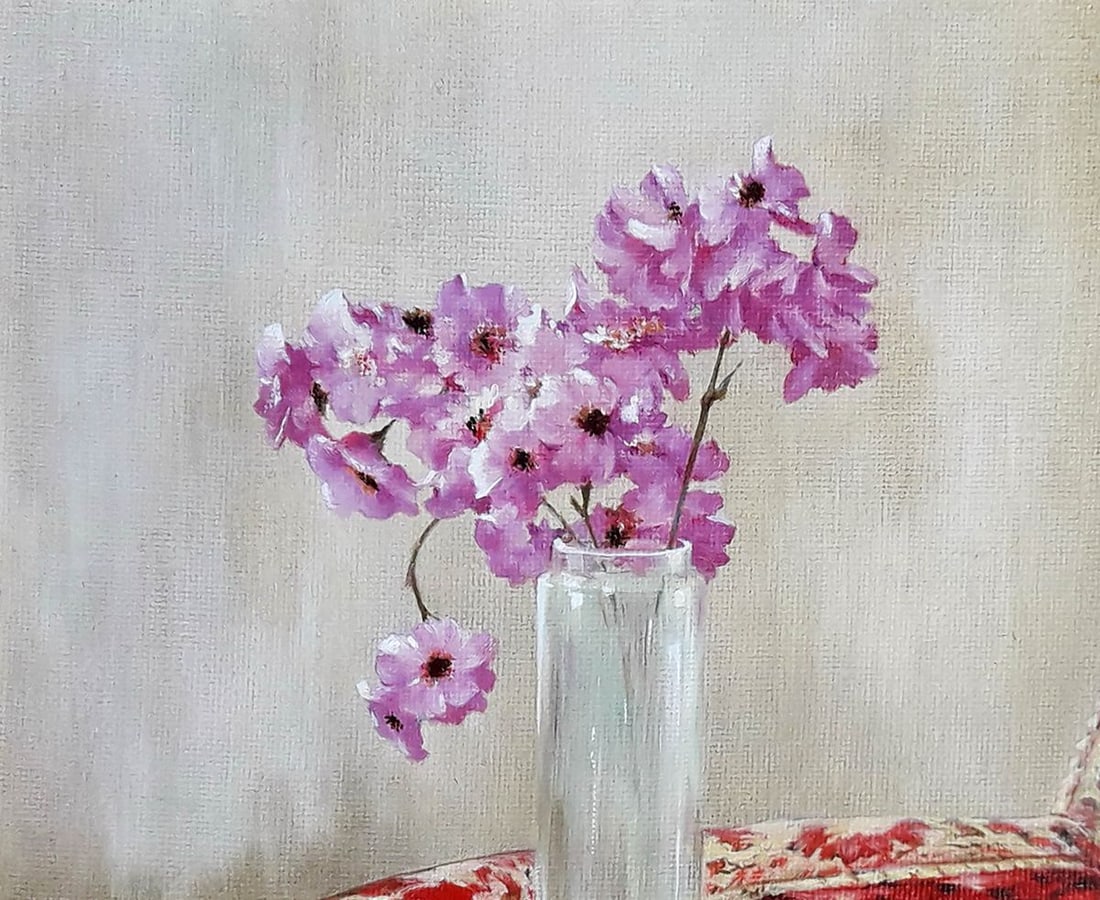 Oil painting Sakura blossoms Korkishko Vasily - 3