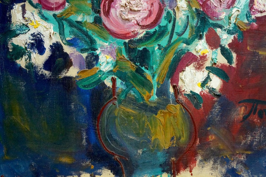 Oil painting Beautiful bewitching flowers Patik Volodymyr Yosypovych - 2