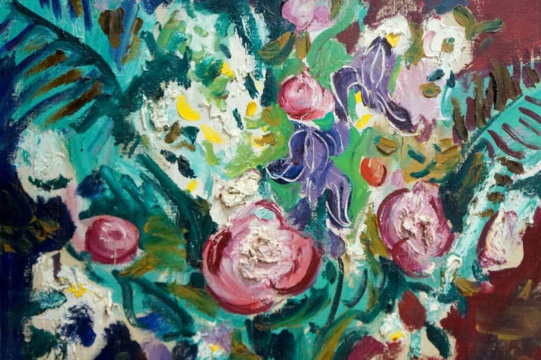Oil painting Beautiful bewitching flowers Patik Volodymyr Yosypovych - 3