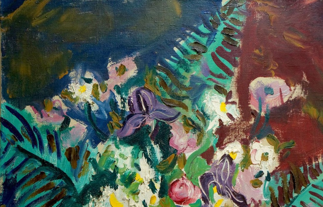 Oil painting Beautiful bewitching flowers Patik Volodymyr Yosypovych - 4