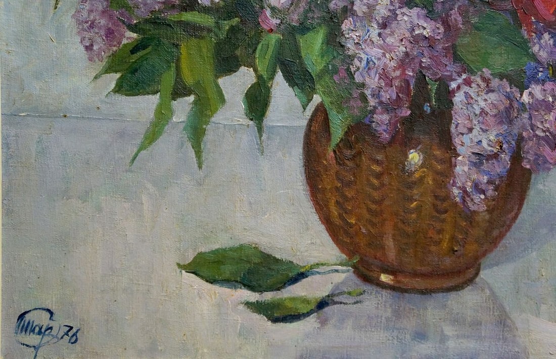 Oil painting Lilac - 2