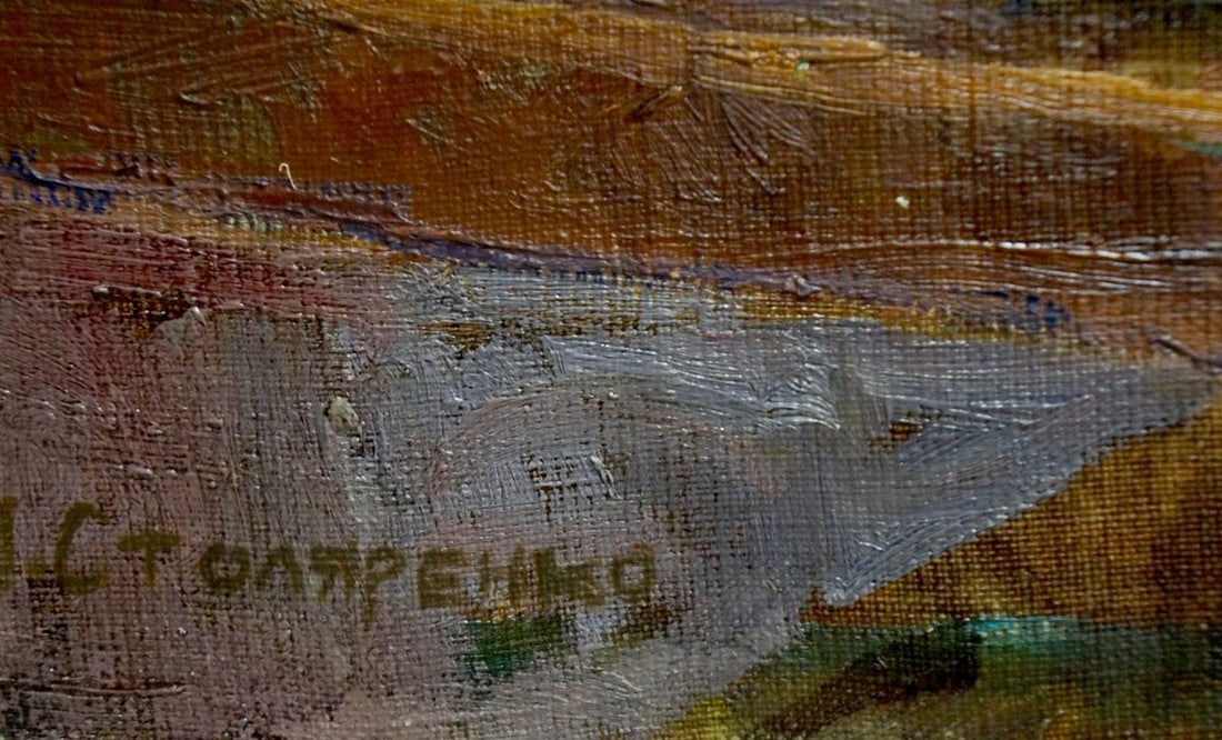 Oil painting Flowers by the window Peter Kuzmich Stolyarenko - 6