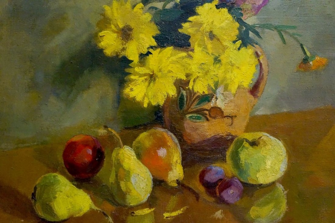 Oil painting Flowers D. Serov - 3