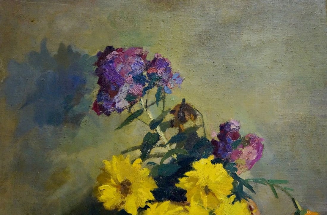 Oil painting Flowers D. Serov - 4