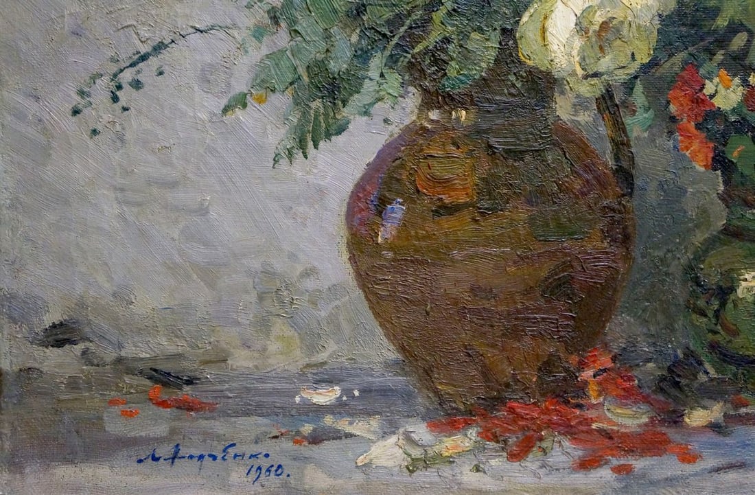 Oil painting Flowers Khodchenko Lev Pavlovich - 2