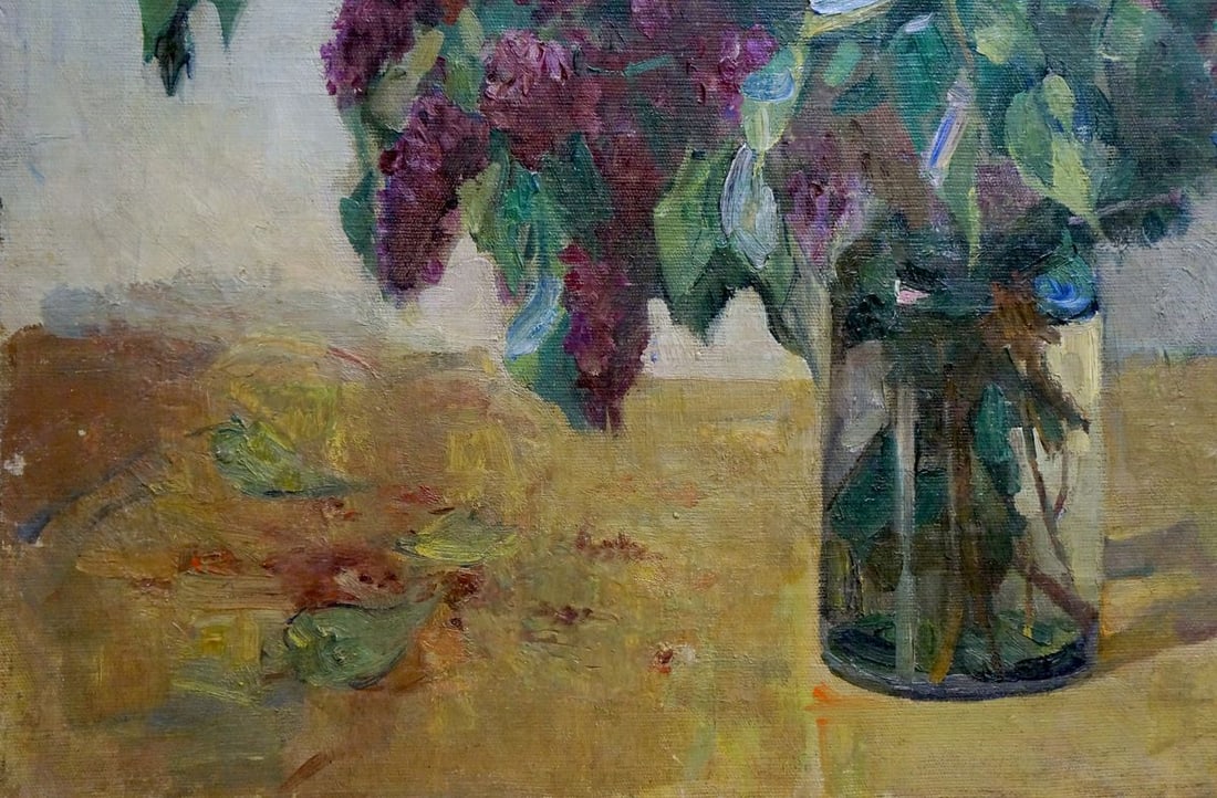 Oil painting Lilac bud Kerzhner Alexander Haskelevich - 2