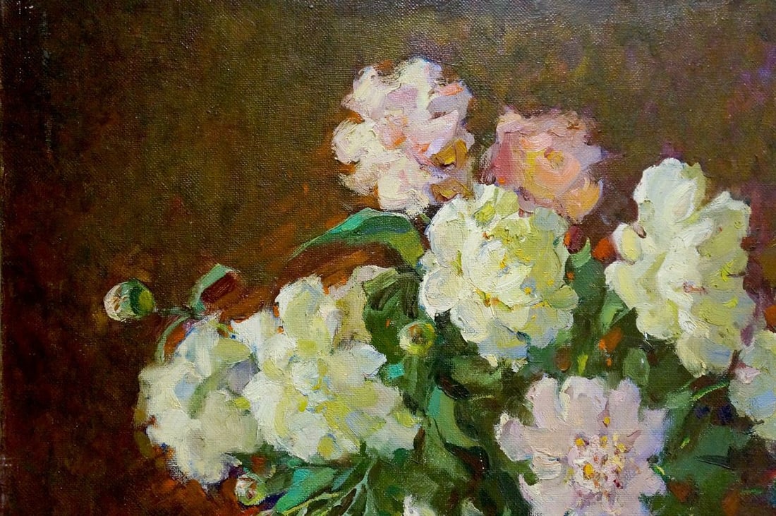 Oil painting Flowers Zhabinsky Leonid Andreevich - 3