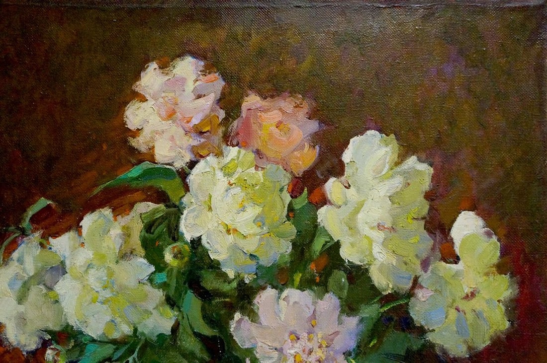 Oil painting Flowers Zhabinsky Leonid Andreevich - 4
