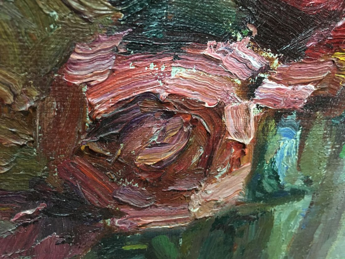 Oil painting Still life of roses Kurnakov Georgy Vasilievich - 11